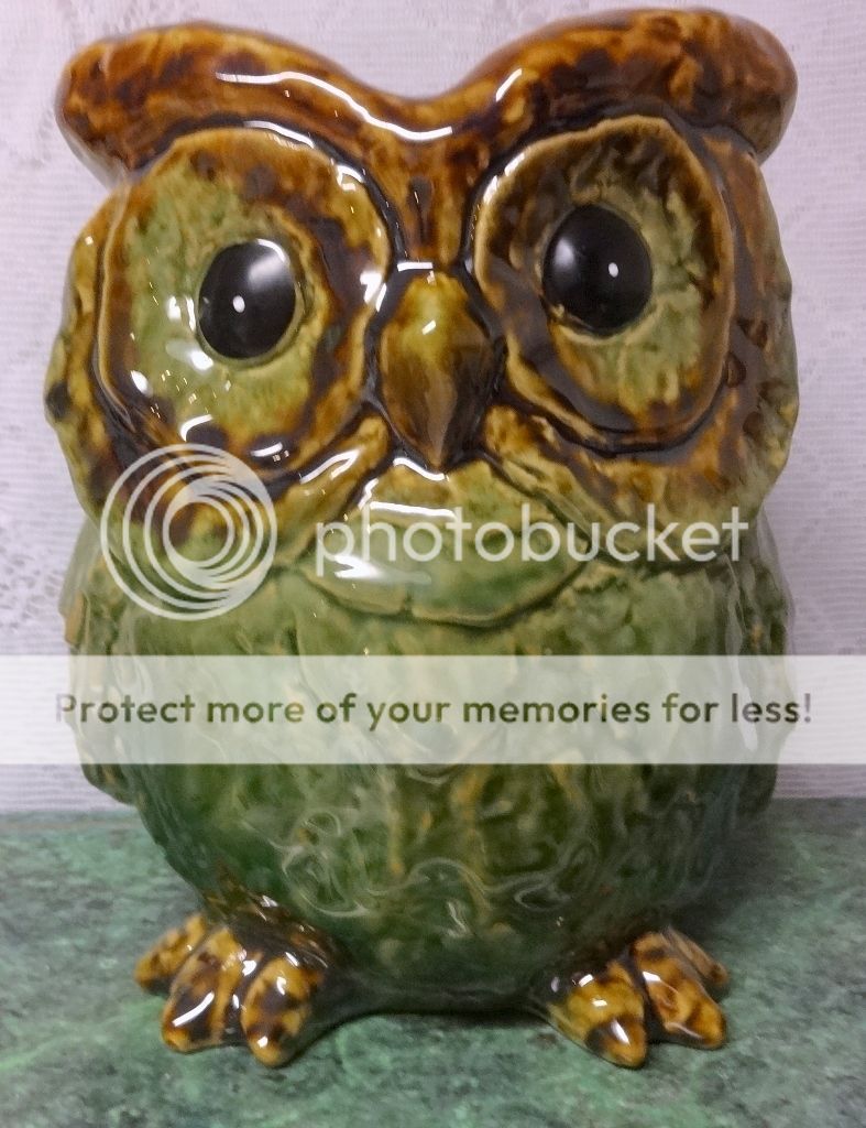 Vintage Apropos Home Collection Ceramic Porcelain Large Owl Vase