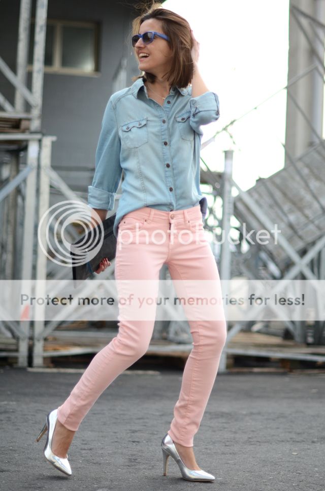 pastel jeans + denim shirt Lovely Pepa by Alexandra