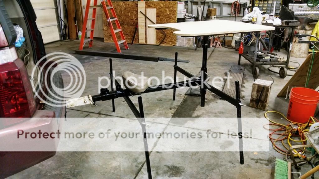 Portable Shooting Bench Receiver Hitch