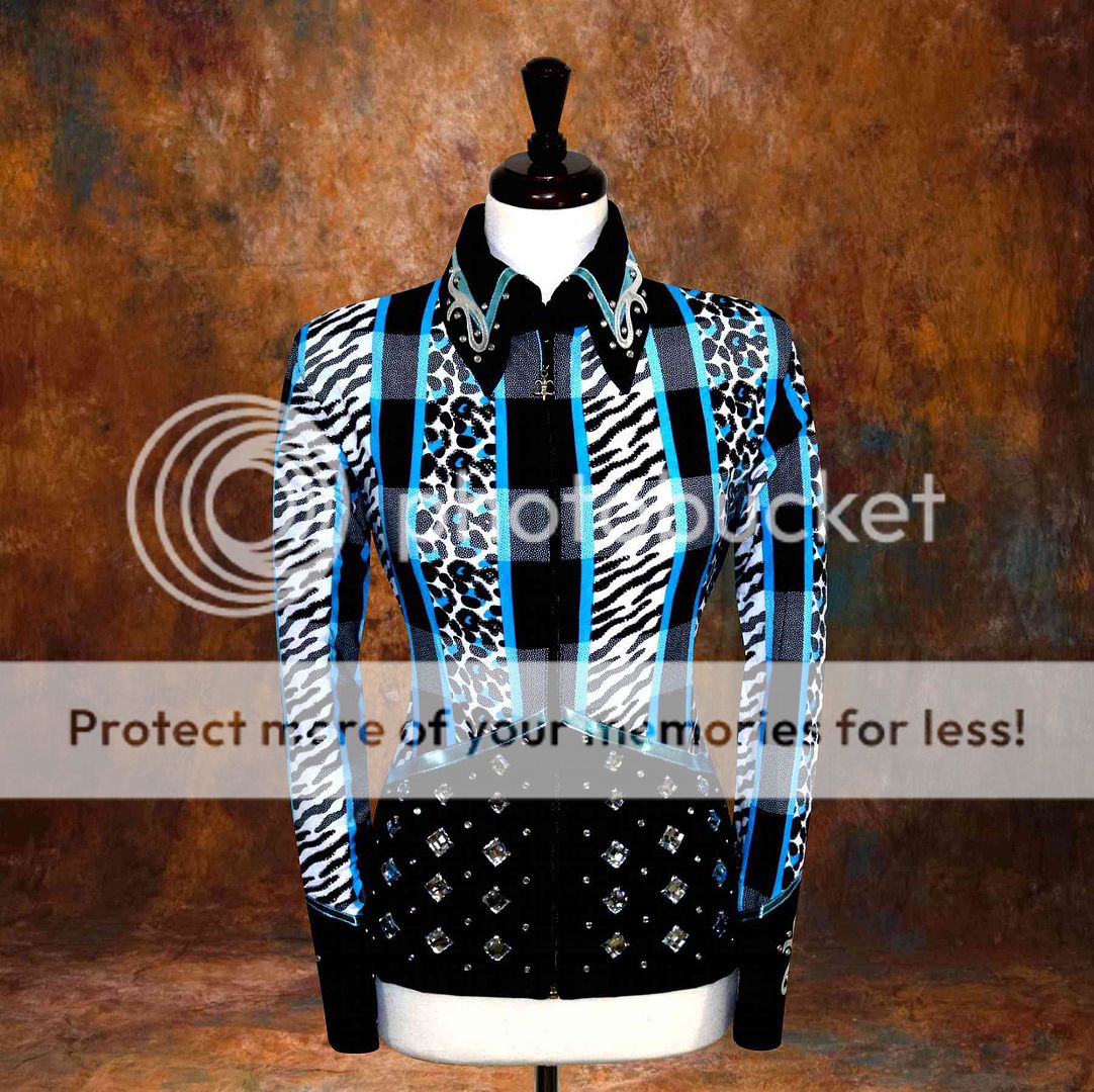 MEDIUM Showmanship Pleasure Horsemanship Show Jacket Shirt Rodeo Queen Western