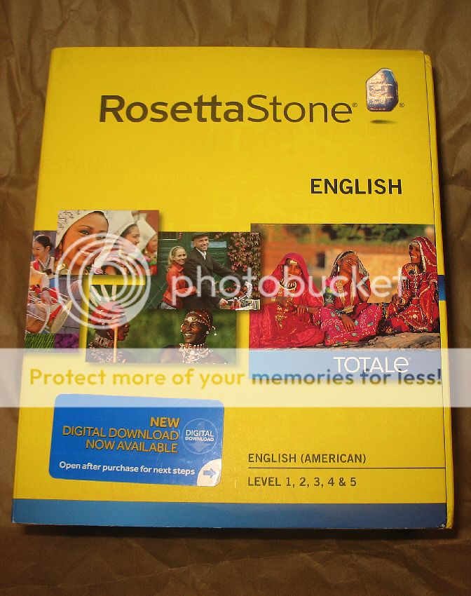 rosetta stone english, levels 1-5, version 4, totale!